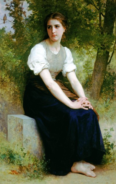 The Song of the Nightingale by William Adolphe Bouguereau
